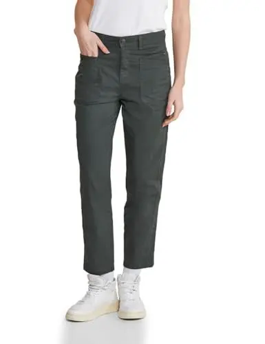 Produktbild: Street One Damen Cargo Hose Tapered marshy green 40W / 28L