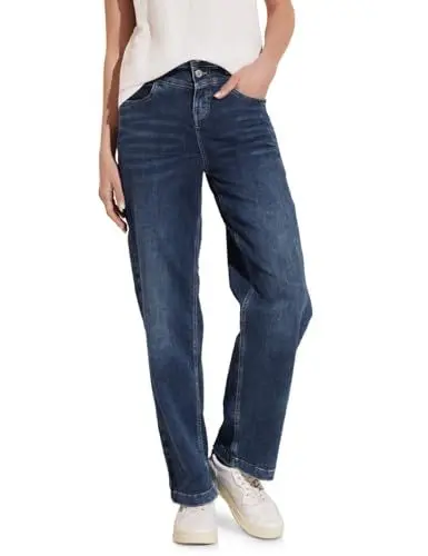 Produktbild: Street One Damen Culotte Jeans mid blue wash 32W / 26L