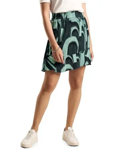 Produktbild: Street One Damen Gemusterter Volant-Skort
