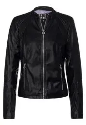 Produktbild: Street One Damen Kunstlederjacke Black 34