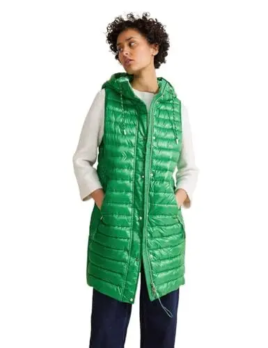 Produktbild: Street One Damen Lange Steppweste arty green 42