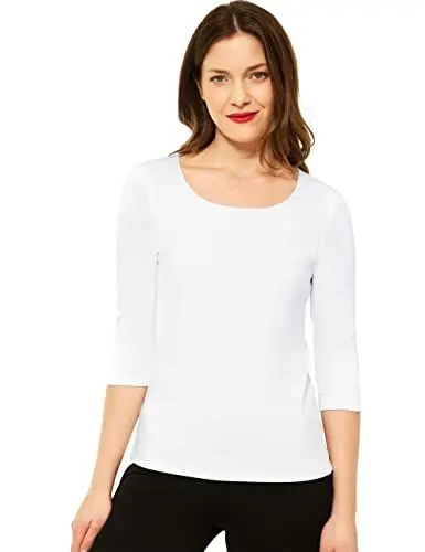 Produktbild: Street One Damen Pania T Shirt, Weiß, 42 EU