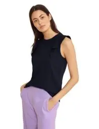 Produktbild: Street One Damen Top mit Volants deep blue 42