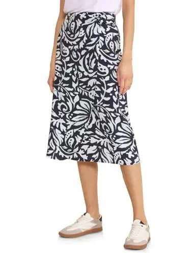 Produktbild: Street One Damen Wickelrock mit Muster deep blue 36