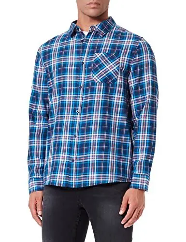Produktbild: Street One Men Herren D330005 Herrenhemd, Navy Blue, S
