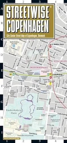 Produktbild: Streetwise Copenhagen Map: City Center Street Map of Copenhagen, Denmark (Michelin Maps)