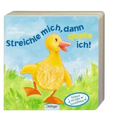 Produktbild: Streichle mich, dann quake ich! (Fühlbuch mit Sound-Effekten)