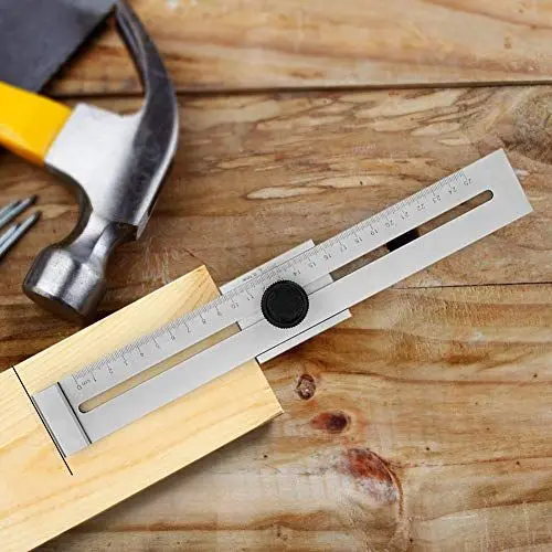 Produktbild: Streichmaß Metall, Streichmass Anreißlineal Anreisswerkzeug Kohlenstoffstahl Parallel Anreißer Hochpräzises 0-250mm