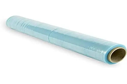 Produktbild: Stretchfolie aus transparentem Kunststoff, 70% recycelt, 50 cm, ausziehbar bis zu 300 m lang, robust, industrielle Verpackungsfolie zum Verpacken und Palettieren (1 Rollen)