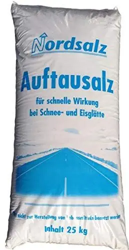 Produktbild: Streusalz Auftausalz von Nordsalz 25Kg schnelle Wirkung bei Schnee- und Eisglätte von Landree®