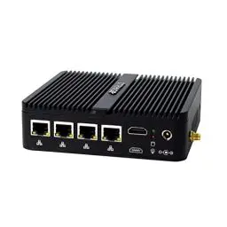 Produktbild: STRHIGP Firewall Mini PC OPNsense Appliance Celeron J4125 4 * 2.5GbE Ethernet LAN, 8GB DDR4 128GB SSD, VPN Router Hardware AES-NI Fanless Computer, HD, COM, 6USB, SIM Slot Home IT Industry