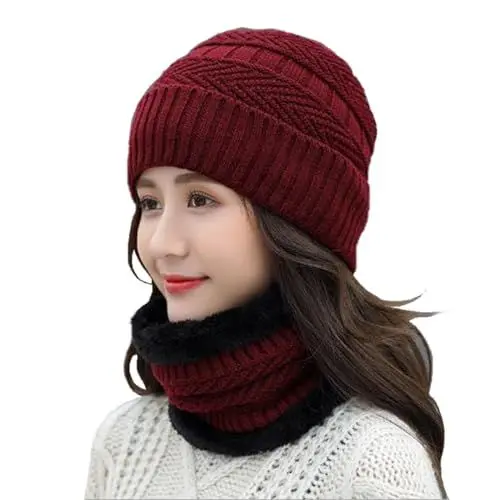 Produktbild: Qixiu mütze und schal Damen,Damen schal kariert,mütze Damen Winter Set,Women's Scarves,schal mit ärmeln,mütze und schal,schal kariert Damen,schal flauschig,mütze und schal Set Damen,ärmelschal