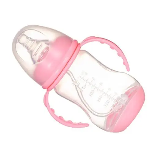 Produktbild: Strohflasche Babymilchflaschen Unerlässlich Muttermilchflaschen Babytrinkflasche Babynahrung Flasche Neugeborene Flaschen Babyflasche Stillflaschen Kindermilchflasche Pp Rosa ANDRESLAD