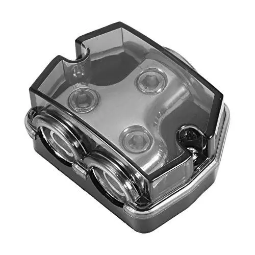 Produktbild: Stromverteilung Am Boden, Stromverteilung Im Auto, Subwoofer-Kunststoffgitter, Verteilung der Auto-Audio-Stromversorgung, 1 X 0 GA-Eingang, 2 X 0 GA-Ausgangsblock-Splitter
