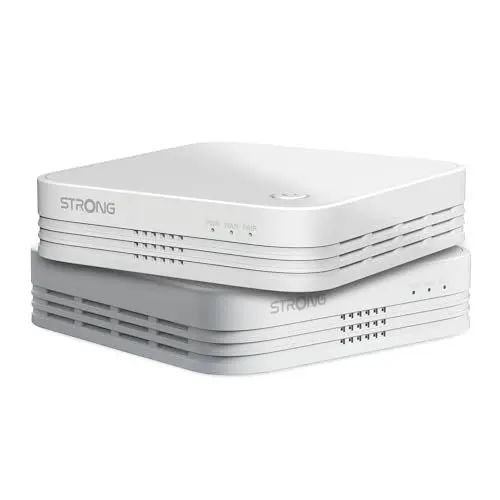 Produktbild: STRONG - 2X Atria Mesh Home Kit 1200 V2 - WLAN Verstärker Bis zu 200 m² zusätzliche WLAN-Abdeckung - Für alle Router - Dual Band 2,4 GHz + 5 GHz - Gigabit LAN-Anschlüsse - w
