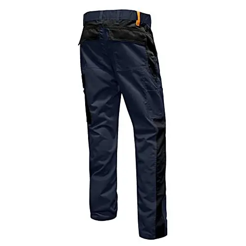 Produktbild: strongAnt Arbeitshose für Herren Männer Bundhose Cargohose Canvas. Farbe: Dunkelblau-Schwarz, Größe: 42