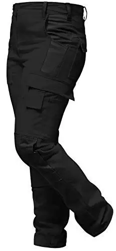 Produktbild: strongAnt Damen Arbeitshose komplett Stretch für Frauen Bundhose mit Kniepolstertaschen - Schwarz. Größe 42