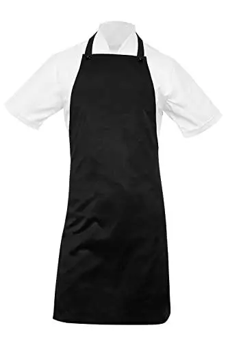 Produktbild: strongAnt Profi Schürze freeNeck. Kochschürze Damen & Männer Küchenschürze Kellnerschürze Grillschürze - wasserabweisend - Schwarz