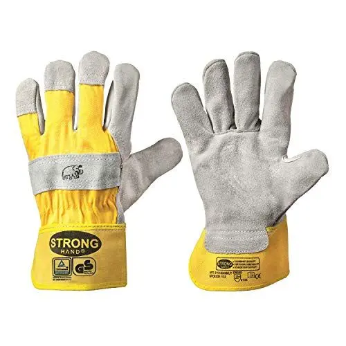 Produktbild: stronghand Unisex mammut Arbeitshandschuhe, Gelb-Grau, Größe 9 (1er Pack) EU