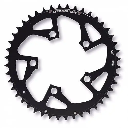 Produktbild: STRONGLIGHT Kettenblatt MTB 5-Arm, 94 mm Lochkreis, Alu 7075, 42 Z., schwarz, Mit CSA-Steighilfen, Shimano kompatibel, hart anodisiert