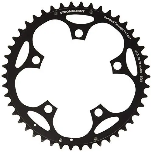 Produktbild: Stronglight Unisex – Erwachsene Kettenblatt-07327430 Kettenblatt, Schwarz, 46 zähne