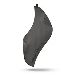 Produktbild: STRYVE Mikrofaser-Sporthandtuch – Das Original – Towell+ Micro – Iron Grey – 105 x 42,5 cm – Tasche & Rutschschutz – Kompakt, Leicht & Saugfähig – Ideales Handtuch fürs Gym & Reisen
