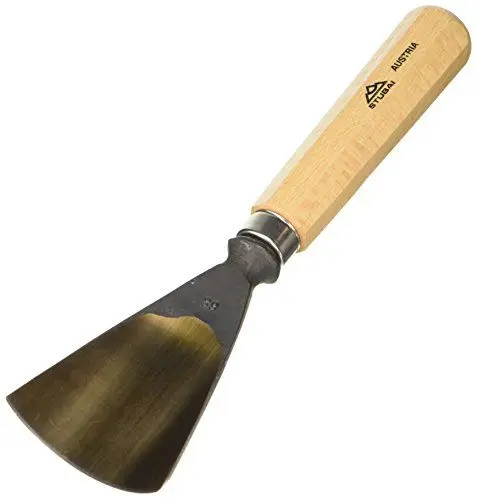 Produktbild: STUBAI Stemmeisen Stechbeitel Serie 52 - Form 68 | Schweizer Messer Form G 70 mm, mit Holzgriff, zum Vorstechen, Kerb- und Reliefschnitz, für glatte Flächen, zur präzisen Bearbeitung von Holz