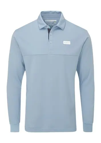 Produktbild: Stuburt Golf - Sport Tech Long Sleeve Polo Golf Shirt - Chamray - Medium