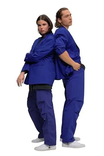 Produktbild: Studio Untold Damen große Größen Übergrößen Plus Size Blazer, Oversized, Rücken-Knopfleiste, Revers, Langarm, Unisex blau XXL 828771746-XXL