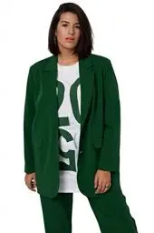 Produktbild: Studio Untold Damen große Größen Übergrößen Plus Size Oversized-Blazer, Revers, Langarm wiesengrün 58+ 814731457-58+
