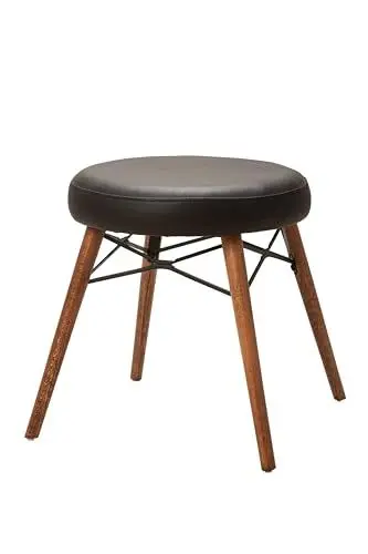 Produktbild: Stuhlmann Stühle - Sitzhocker Roma P1004 - Hocker, Sitzhocker, Schminktisch Hocker mit Holzbeinen