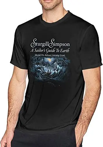 Produktbild: Stur-Gill Simp-Son A Sailor's Guide to Earth Men's Short Sleeve T-Shirts Tops Man Leisure Crew Neck Tee T-Shirts & Hemden(Small)