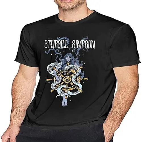 Produktbild: Stur-Gill Simp-Son Men's Short Sleeve T-Shirts Tops Man's Leisure Crew Neck T-Shirt Black 3XL