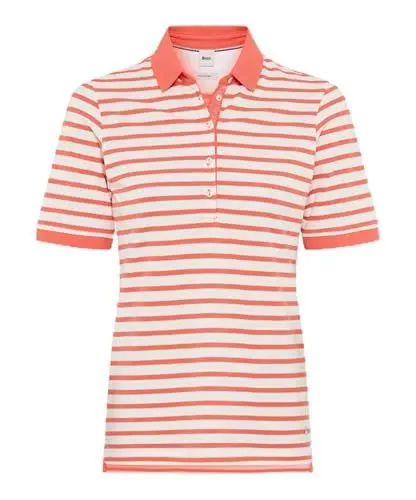 Produktbild: Style Cleo gestreiftes Poloshirt unifarben in Einer Pima Pique Qualität