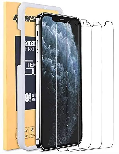 Produktbild: StyleDesign Displayschutzfolie für Smartphone, kompatibel mit iPhone 12 Mini, Panzerglas, 9H mit Positionierungshilfe, 3er Pack, durchsichtig, I4
