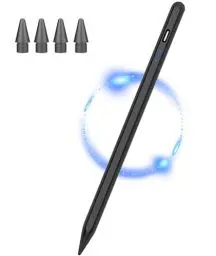 Produktbild: Stylus Stift für iPad Apple(2018–2023) mit Neigungssensitivitä, Palm Rejection, Kenkor Active Pad Stift Pencil kompatibel mit Apple iPad 6/7/8/9/10, Pro 11/12,9