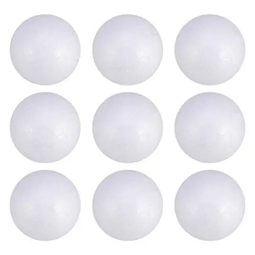 Produktbild: Styropor Kugeln Weihnachtskugeln Schaumstoffkugeln: 50 Stücke 6 cm Styroporkugeln Polystyrol Ball Styroporbälle Weihnachtsschmuck für Weihnachten DIY Basteln Handwerk Dekoration
