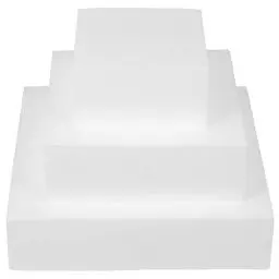 Produktbild: Healeved 3 StüCk Styropor Kuchen Modell,WüRfelföRmiges Kuchen Dummy Set FüR Das Backen,Cake Dummy Torten Dummy Set,Styropor Torte hochwertig,Hochwertige Styrodurplatten FüR Torten Und Dekoration