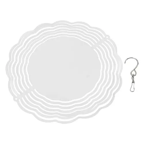 Produktbild: Sublimations-Windspiel, Aluminium, DIY, Blanko, Winddrehscheibe, Sublimations-Windspinner für die Dekoration von Gartenfenstern Im Freien
