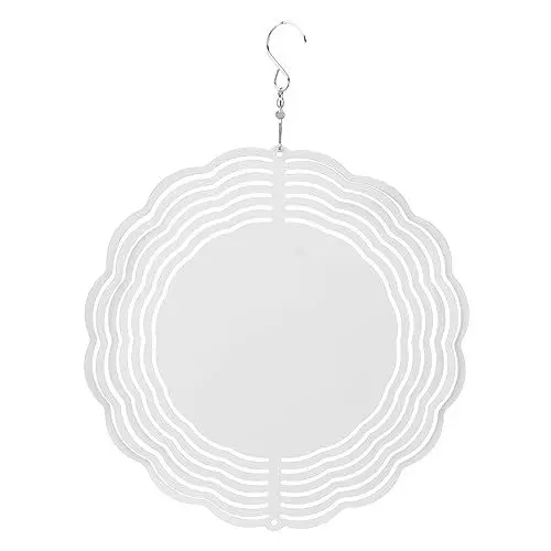 Produktbild: Sublimations-Windspiel, Aluminium, zum Selbermachen, blanker Wind-Drehteller für die Dekoration von Gartenfenstern im Freien