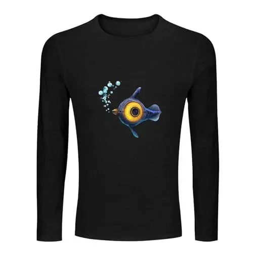 Produktbild: Subnautica Peeper Cotton Discount Glory Judo Comfortable Mother Day Shirts Men's Tee Crewneck Long Sleeve Unisex 100% Cotton T Shirt Black M