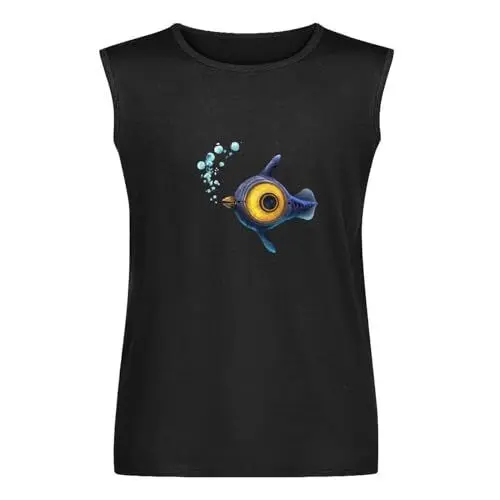 Produktbild: Subnautica Peeper Cotton Discount Glory Judo Comfortable Mother Day Shirts Men's Vests Tank Tops O-Neck 100% Cotton Undershirts Unisex Sleeveless T-Shirt L