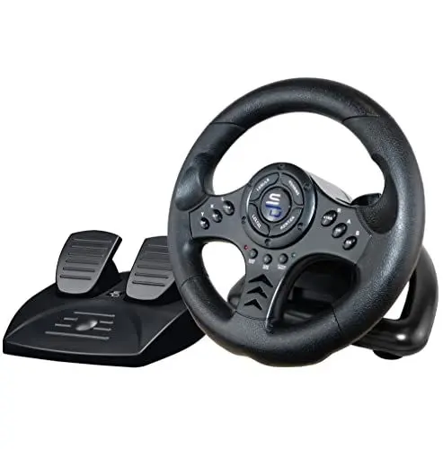 Produktbild: Subsonic Superdrive - Rennlenkrad SV450 Racing Wheel lenkräd mit Pedalen, Shift & Vibration - Xbox X/Series, Switch, PS4, Xbox One, PC (programmierbar für alle Spiele)