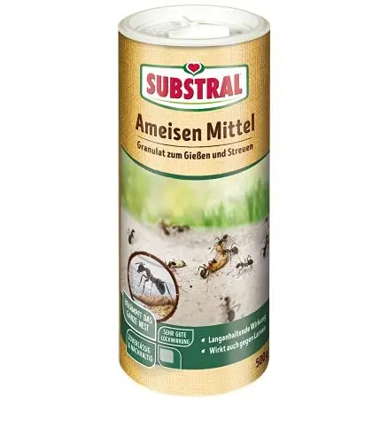 Produktbild: Substral Ameisenmittel, staubfreies Ködergranulat mit sehr guter Lockwirkung und zuverlässiger Nestwirkung, 500g Dose