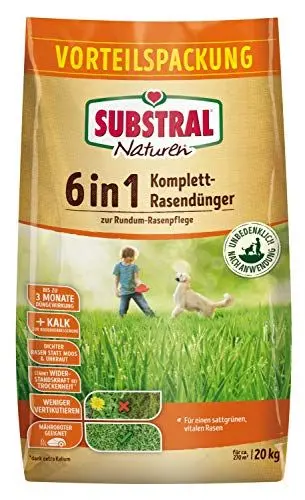 Produktbild: Substral Naturen 6in1 Komplett-Rasendünger - 20 kg für 270 m2