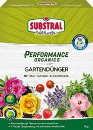 Produktbild: Substral Naturen Performance Organics Gartendünger, Organischer Dünger für alle Gartenpflanzen, düngt 3 Monate, 1 kg