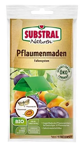 Produktbild: Substral Naturen Pflaumenmaden-Falle zum Abfangen der Pflaumenwicklermännchen, Klebefalle mit Lockstoff, 1 Set