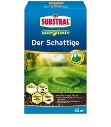 Produktbild: Substral Rasensamen Der Schattige, Schattenrasen, Premium Rasensamen für schattige Stellen, 1 kg für 50 m²