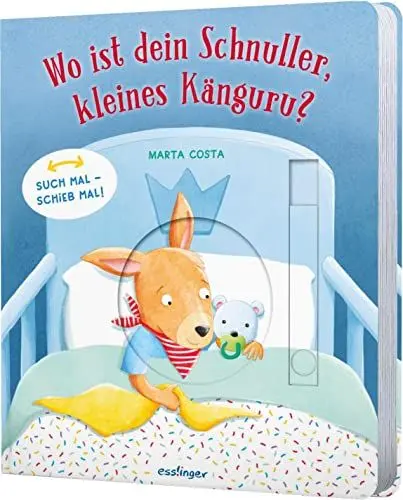 Produktbild: Such mal – schieb mal! : Wo ist dein Schnuller, kleines Känguru?: Mitmachbuch mit Schiebeelementen