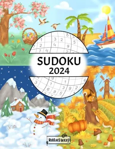 Produktbild: Sudoku 2024: Sudoku Buch für Erwachsene mit 366 datierten Sudoku Rätseln von Leicht - Schwer